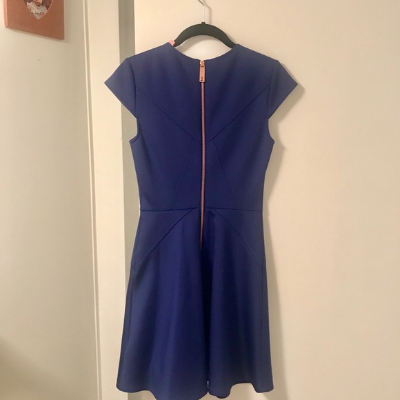 Ted Baker Cap Sleeve Skater Dress - Picture 2 of 5